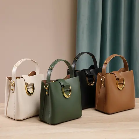 Bucket bag fashion new versatile large capacity commuting hand-held shoulder crossbody bag for women