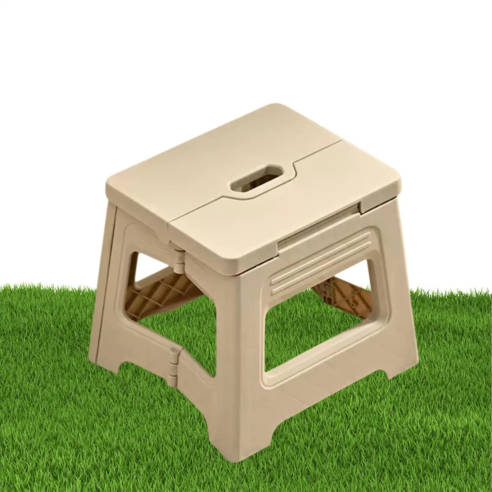 Lightweight Folding Step Stool Multi Purpose Handheld thickened structure easy to carry for home camping fishing use