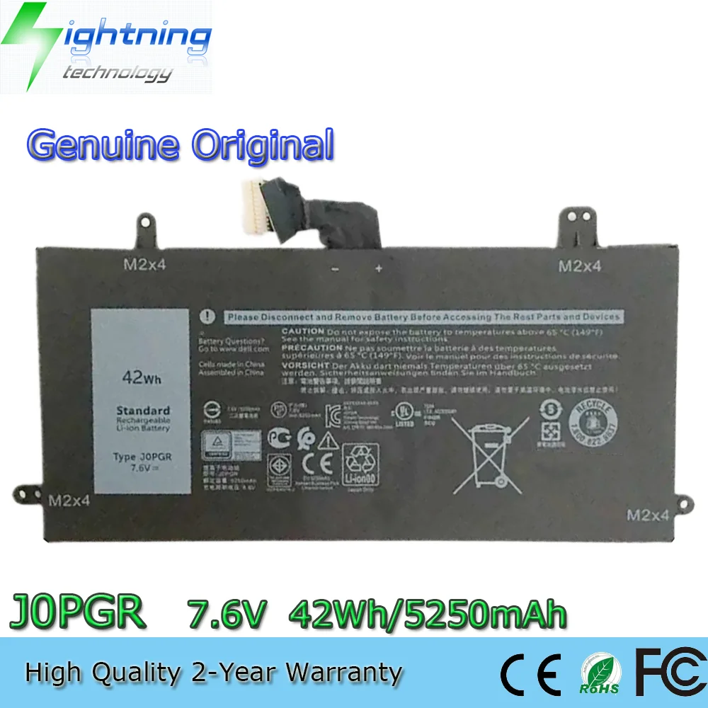 New J0PGR 42Wh Original Laptop Battery For Dell Latitude 5285 5290 E5285 2-in-1 T17G JOPGR RDYCT