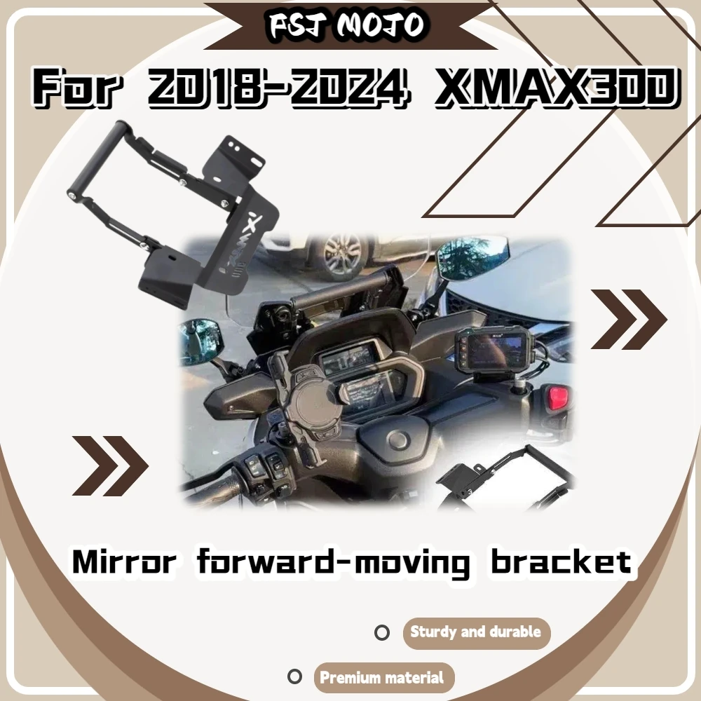 For XMAX300 2018-2024 Multifunctional Extension Bar Stable Phone Mount For Highway Navigation Fittings