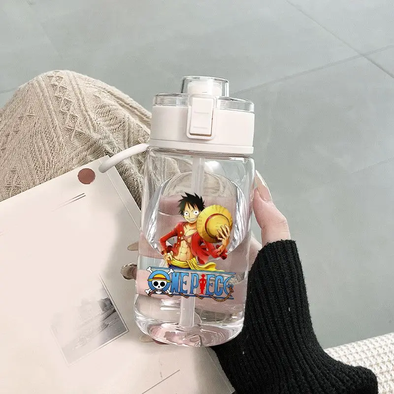Neuer kreativer One Piece Wasserbecher, Cartoon-Design, hoher Ästhetikwert, stilvoll und personalisiert, tragbarer Reisebecher mit großem Fassungsvermögen. – Detail 2