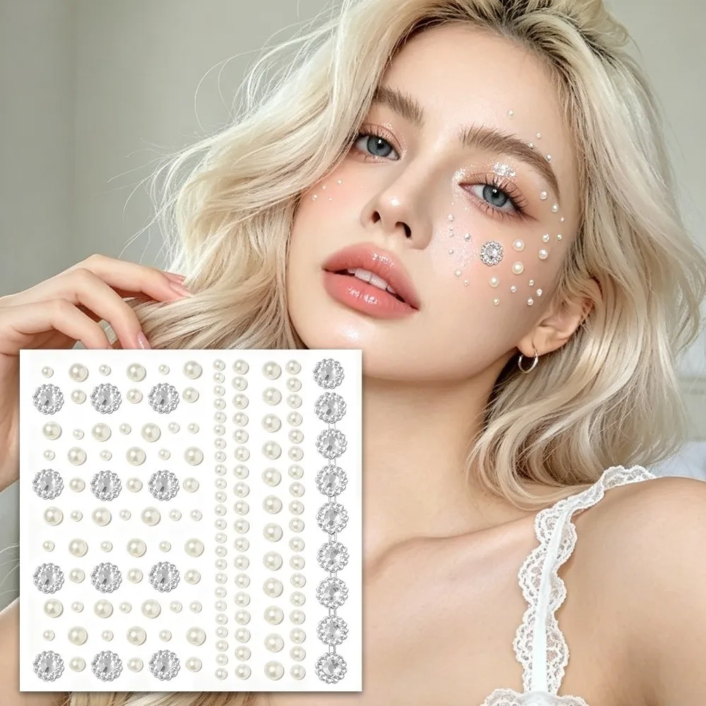 with Adhesive Backing Bedazzling Sticker Makeup DIY Face Eye Jewels Sticker 3D Resin Sparkling Crystal Gem Sticker Festival