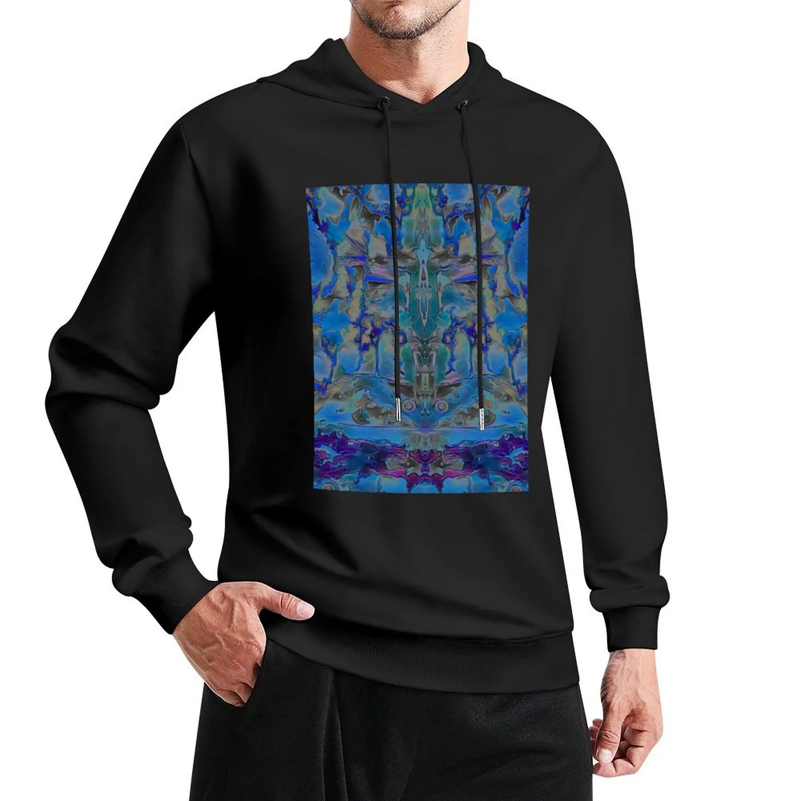 Abstract Night-Time Horror Story Pullover Hoodie autumn clothes hoodies for men