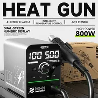 LUOWEI HG-01 Intelligent Hot Air Tool with Digital Display 800W High-power Large Fan for Mobile Phone Repair Soldering Station