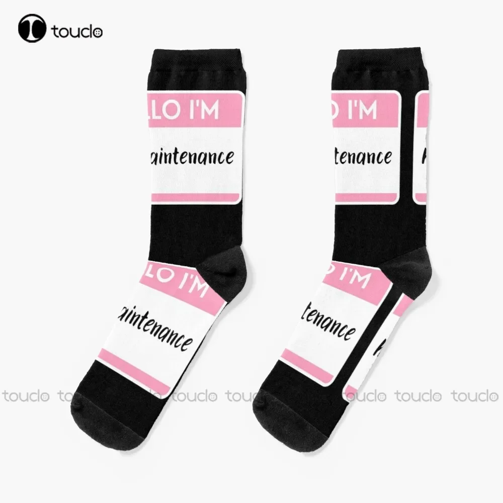 

Новые носки Hello I'm High Maintenance, мужские новые носки, персонализированные носки унисекс для взрослых, популярные праздничные подарки