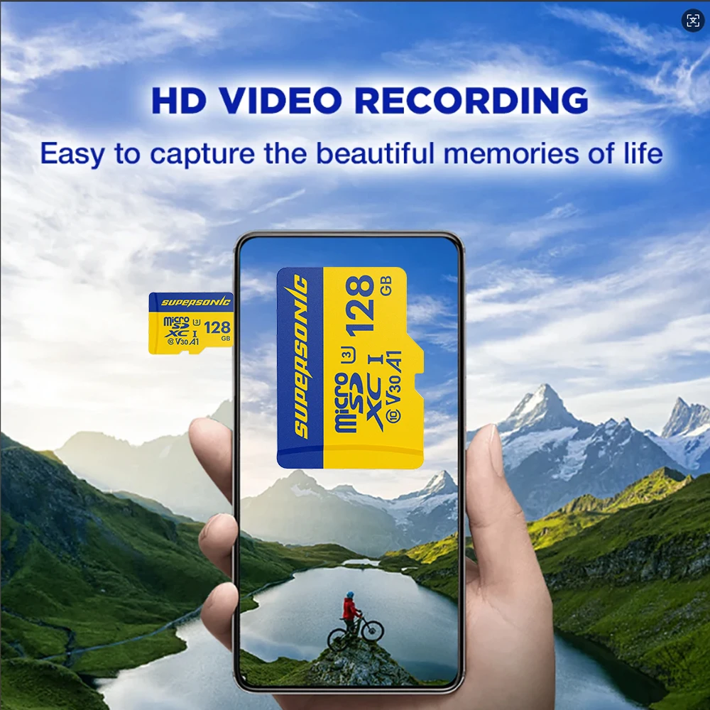 بطاقة ذاكرة أسرع من الصوت 256 جيجابايت 128 جيجابايت 64 جيجابايت 32 جيجابايت TF بطاقة مايكرو sd فئة 10 بطاقة فلاش ذاكرة Microsd لأجهزة الكمبيوتر Samrtphone مع Adater