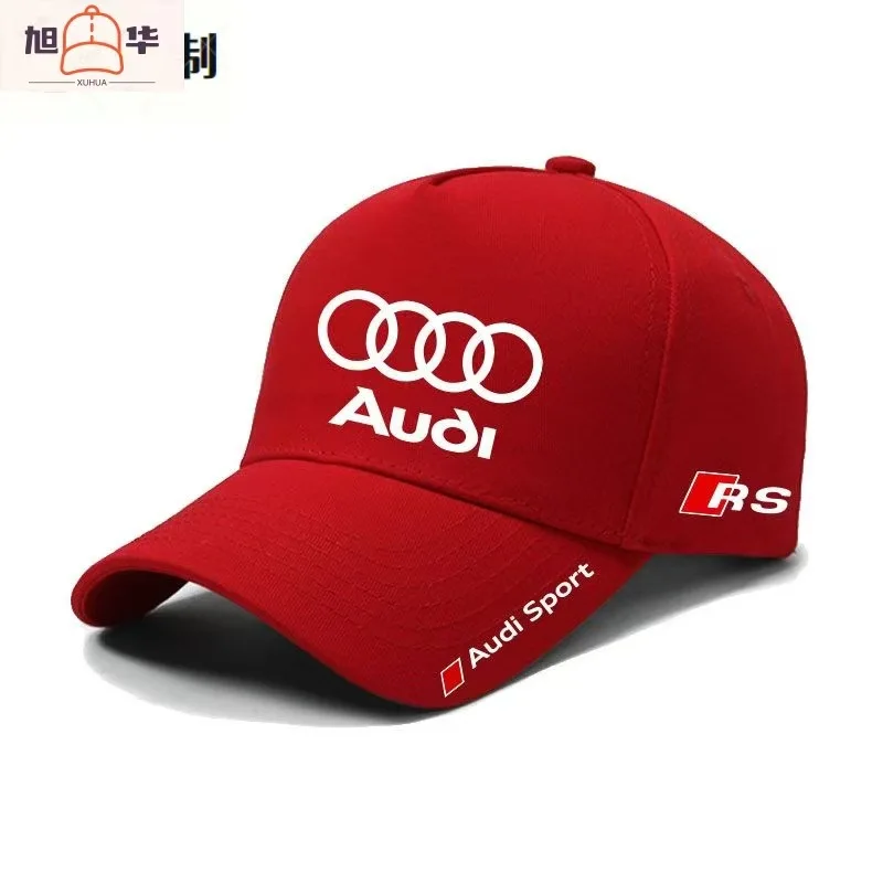 Para Audi, Boné de beisebol ajustável de algodão com logotipo de carro, acessórios para carro ao ar livre