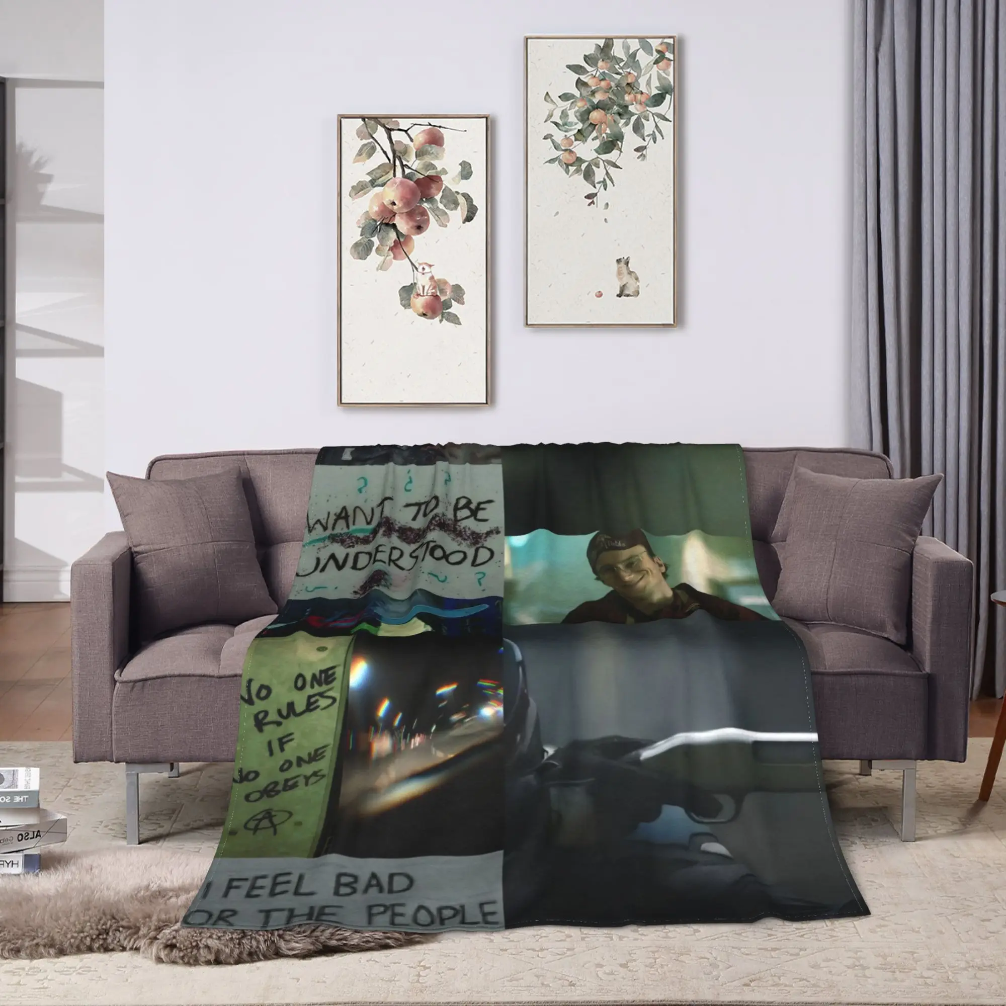 Vigilante صانع السلام الفانيلا بطانية دافئة لينة رمي بطانية لغرفة المعيشة ديكور رقيق المفرش غطاء سرير أريكة #2