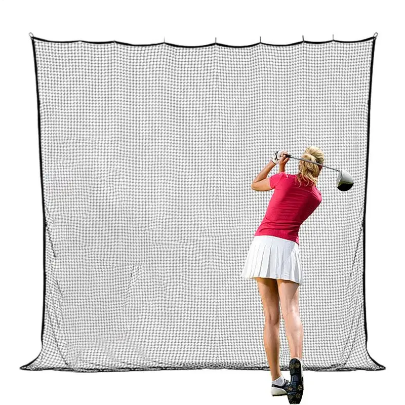 Golf Net 3X3m Golf Ball Netting Practice Fence Heavy Duty Outdoor Simulator Net Net Return Sports Driving Net For Baseball Hocke