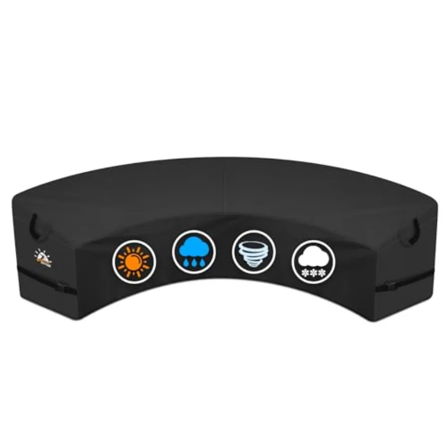 

Чехол для уличной угловой секционной мебели - Водонепроницаемый чехол для садового дивана 600D, для 2-3-местных уличных секционных диванов