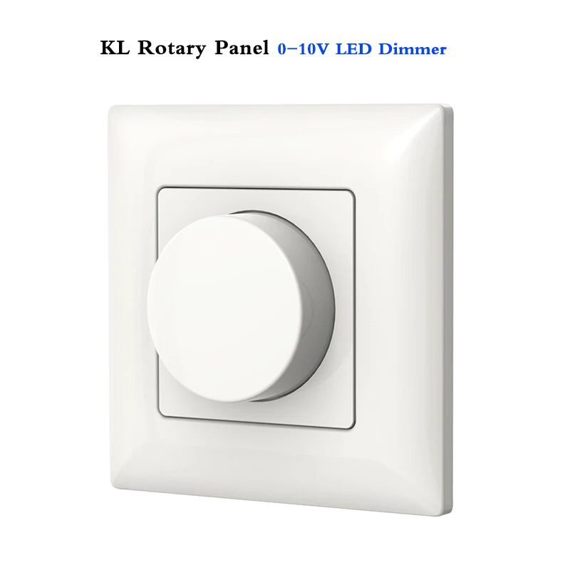 KL Rotary Panel 0-10V LED Dimmer AC110V  220V High voltage input/relay output support push and long push Dimming range 0 -100%