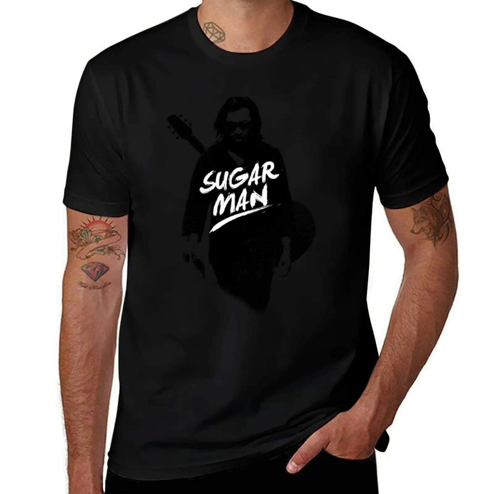 Sixto Rodriguez Sugar Man T-Shirt summer tops oversized graphic tee mens clothes