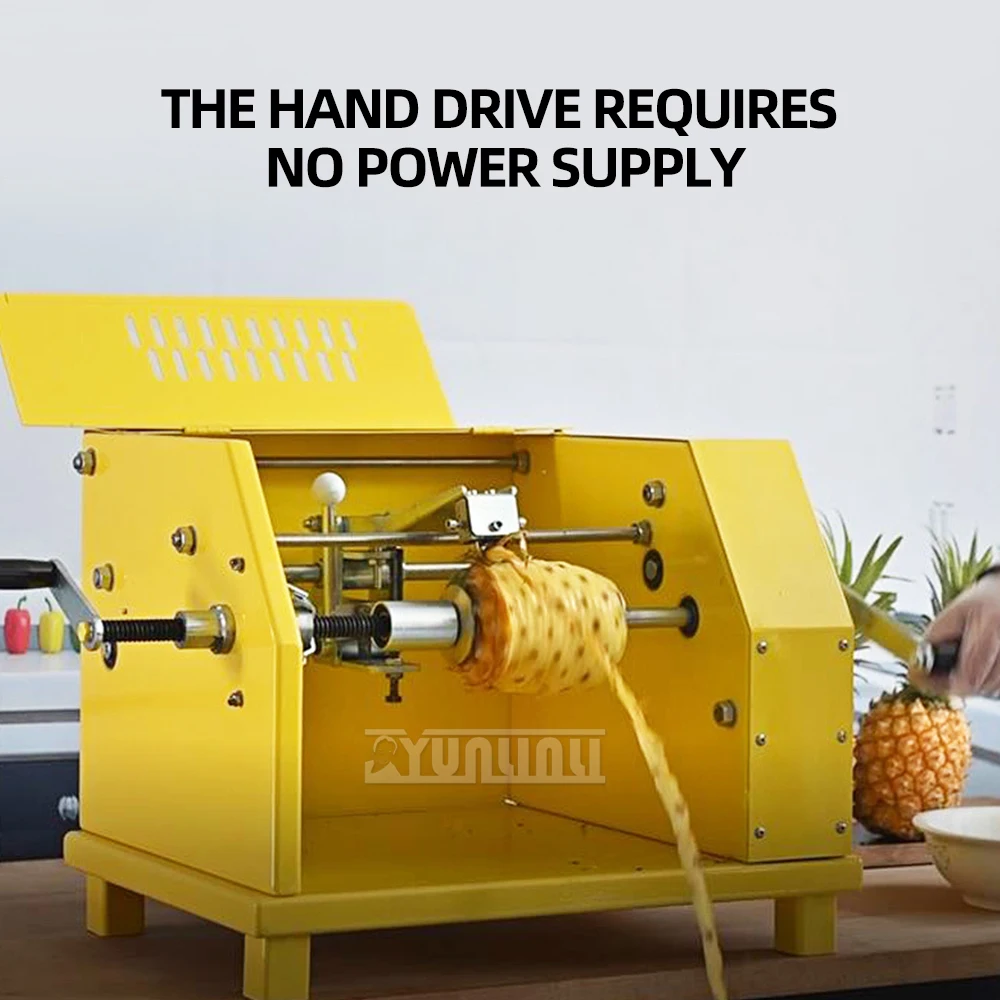 Máquina de pelado de piña semiautomática comercial, máquina de pelado de frutas, agitación manual