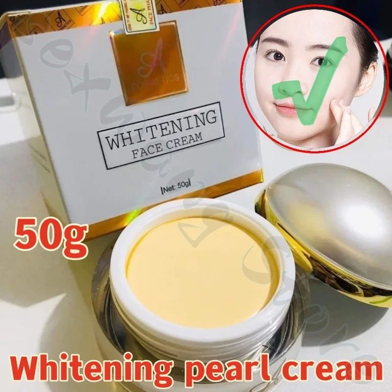 

Vietnamese Pearl Cream Can Be Used As Makeup Base To Quickly and Effectively Brighten Skin Tone and Cover Dullness 50g