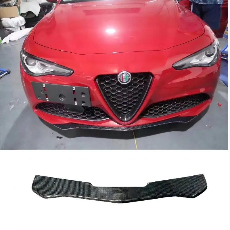 

Real Carbon Fiber Front Lip for Alfa Romeo Giulia Sedan Standard Sport 2015-2020 Car Head Bumper Lip Guard Car Styling FRP