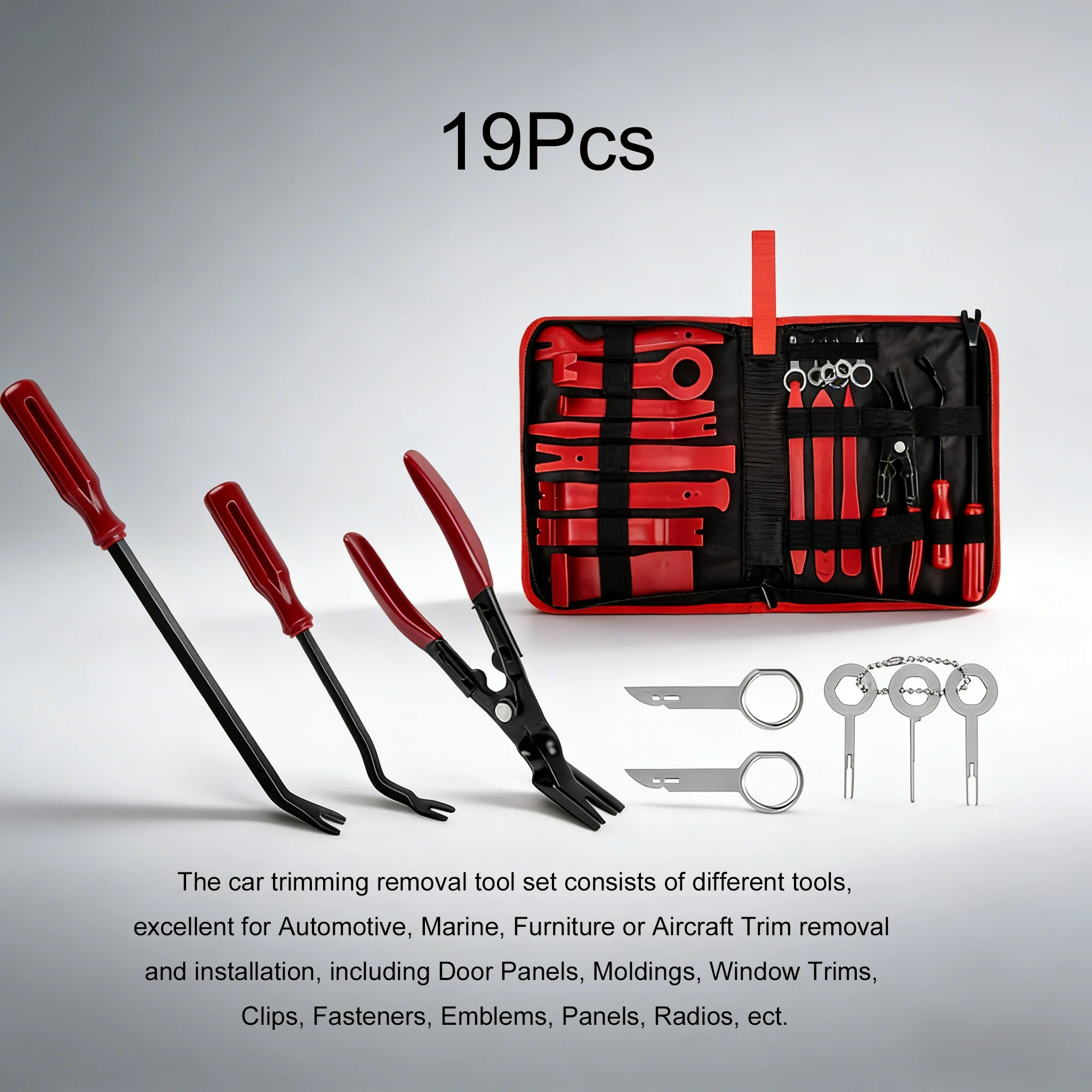 

19 pieces of car audio disassembly and dashboard interior panel modification skid board navigation disassembly tool set