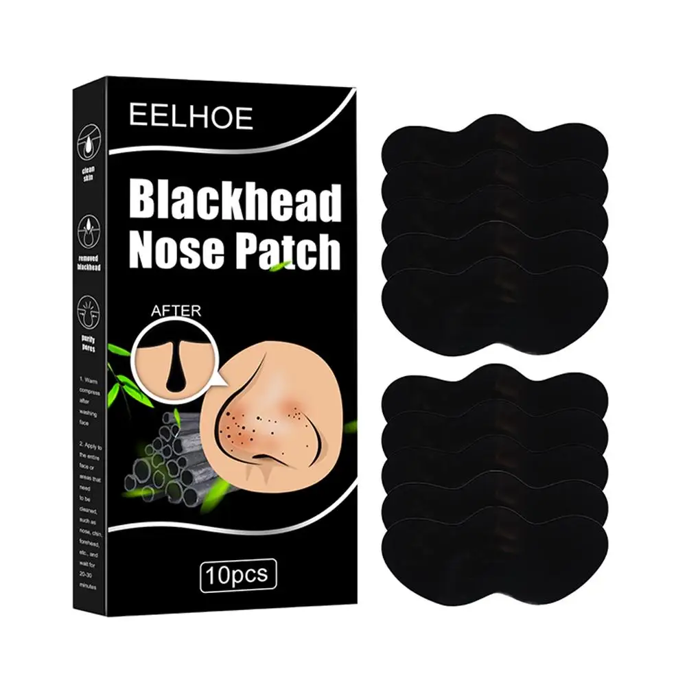 Bamboo Charcoal Mask Nose Pore Deep Clean Strip Nose Blackhead Acne Removal Patch Care Nose Skin Spots Mask K1W1