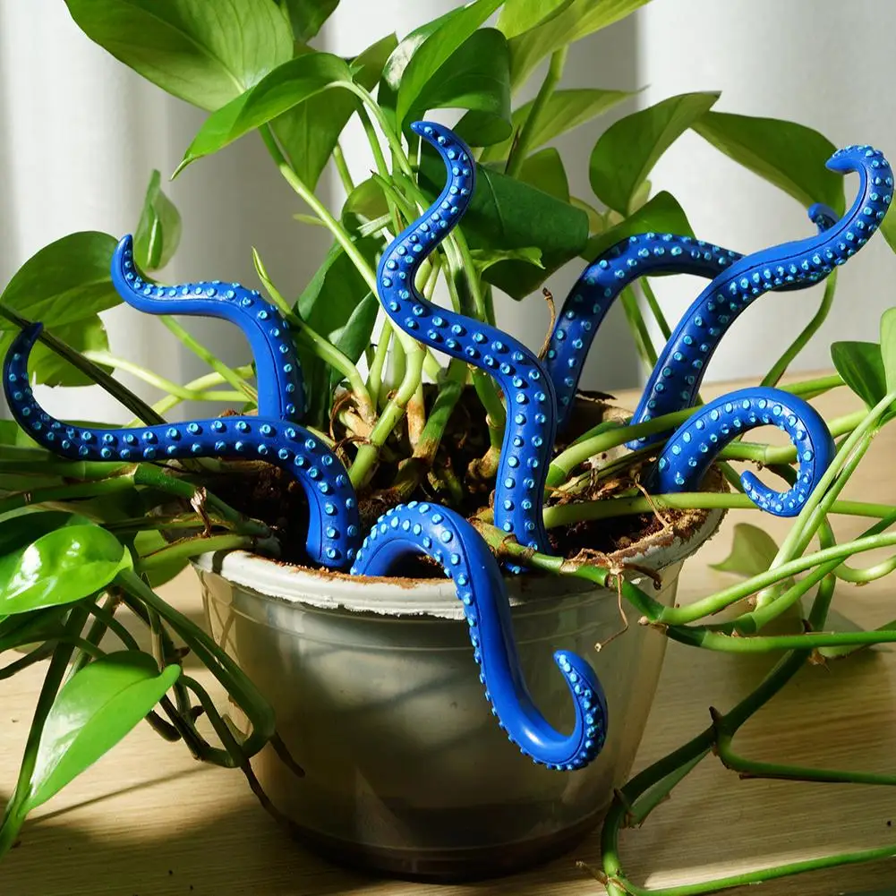 Sea Tentacle 7-piece Set Resin Decoration Tentacle Plant Post Decoration Octopus Plant Post Flowerpot Decoration