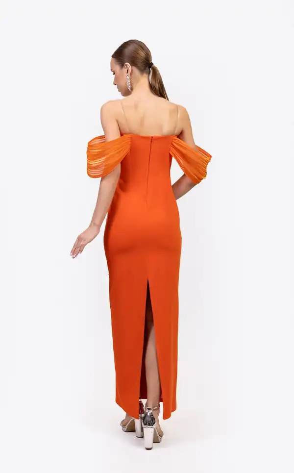 Abiti lunghi senza spalline dritti con paillettes pieghettate in jersey di moda personalizzati Abiti per occasioni su misura Squisiti di alta qualità