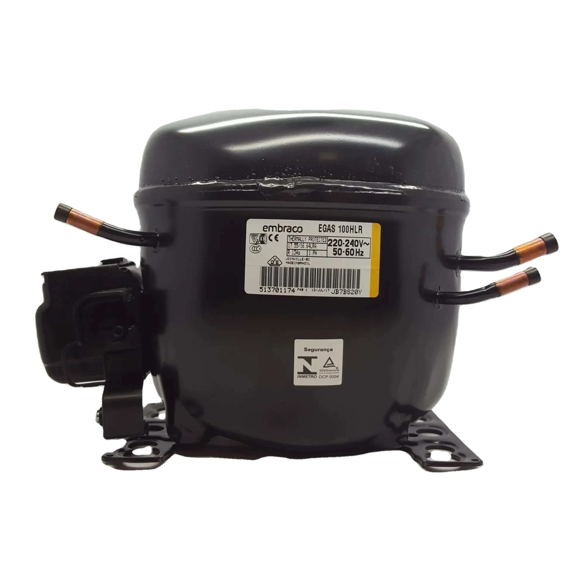 for Embraco Compressor EGAS 100HLR EGX 90CLC EGU130HLR   EGSY 90HLP 1/3HP R134A 220 240V 50 60HZ