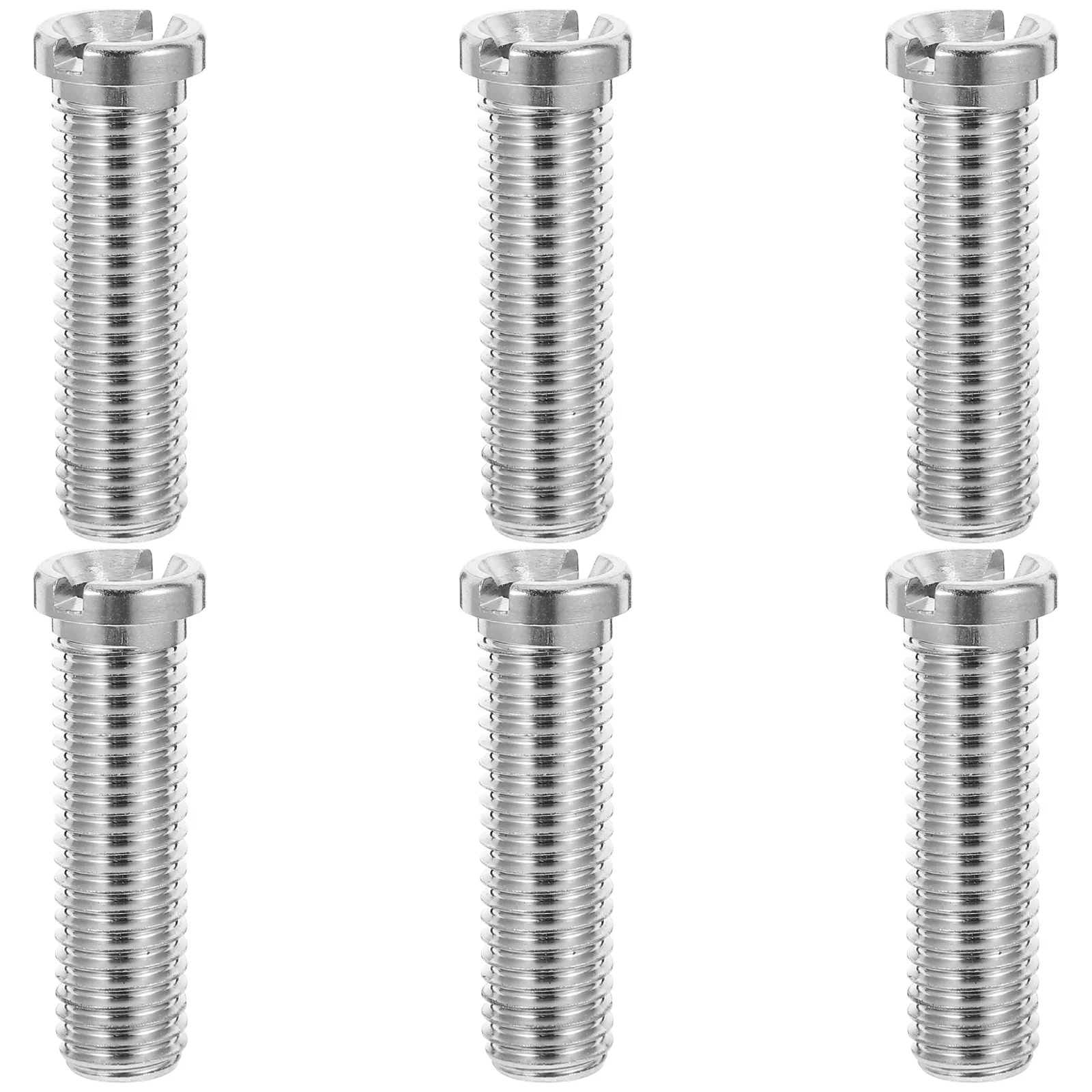 

6Pcs Stainless Steel Sink Strainer Screws 45mm Durable Clog Prevention Easy Installation Threaded Strainer Connector
