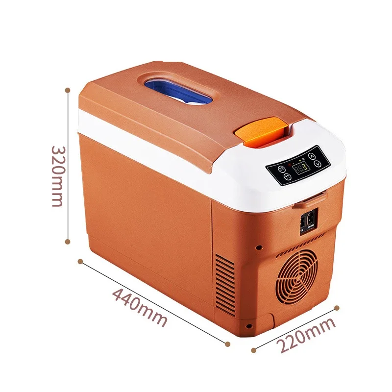 Mini refrigerador pequeno portátil para o carro, refrigerador do agregado familiar, 12L, 15L