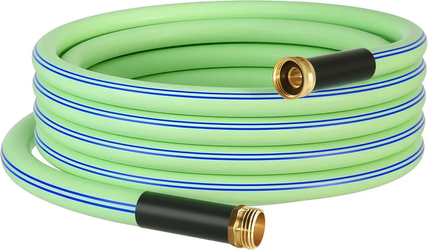 

Heavy Duty Short Garden Hose 15 ft x 5/8 Inch Green Color- Durable and Flexible Water Hose for Outdoor Use Short Connection L
