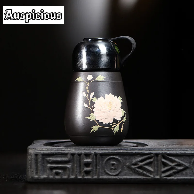 

390ml Yixing Purple Sand Stone Yellow Teacup Ancient Tea Bowl Mug Tea-tasting Smelling Cup Chazhan Master Cups Teaset Accessorie