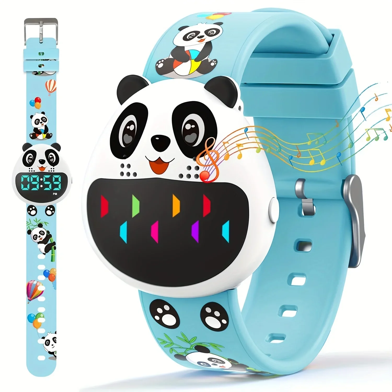 Potty Training Watch for Boys & Girls with 3 Countdown/16 Alarm Reminders Waterproof USB Rechargeable Panda Watch Timer