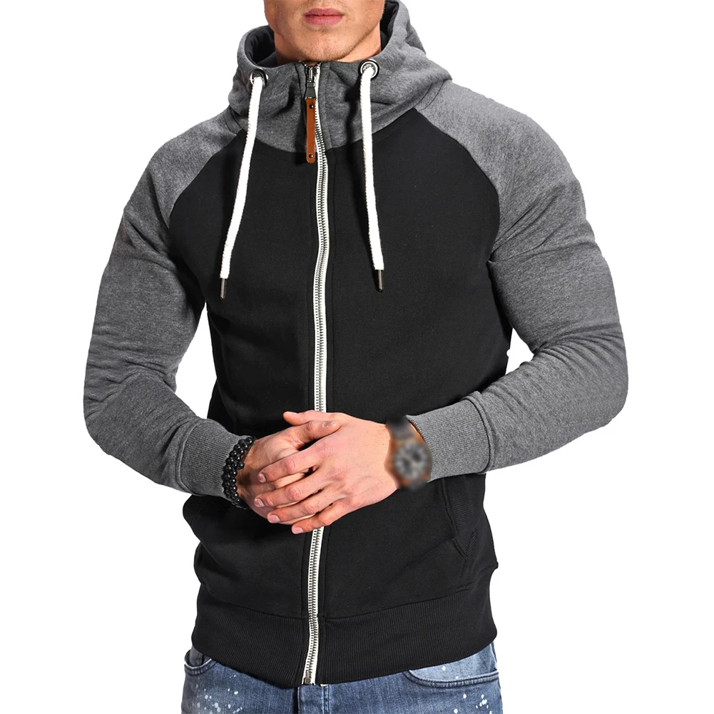 

Mens Winter Hoodie Hooded Jacket Coat Sweatshirt Zip-Up Sport Jogger Outwear Top