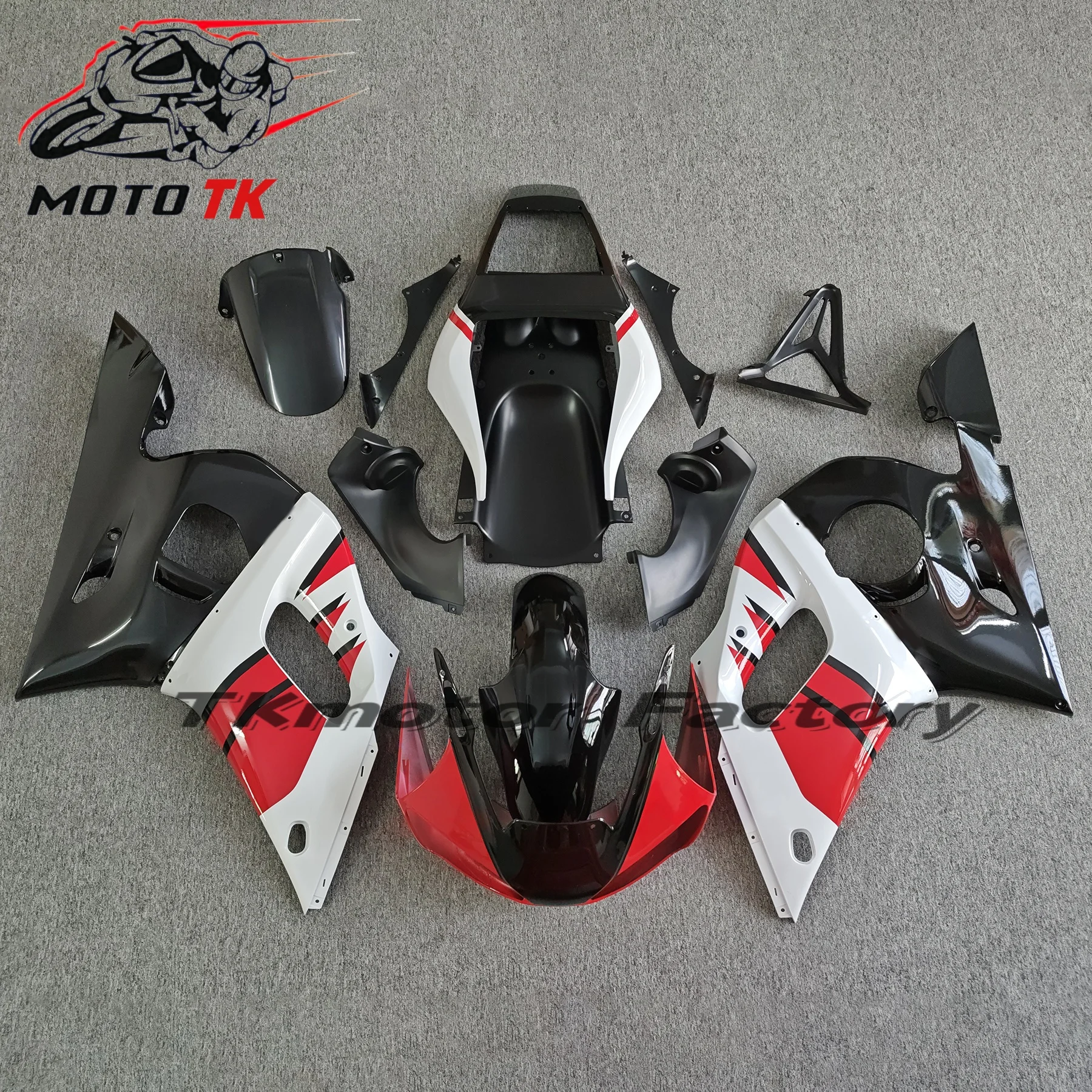 For YZFR6 1998 1999 2000 2001 2002 Glossy White Motorcycle Fairing Kit For Yamaha R6 98 99 00 01 02 ABS Injection Fairings
