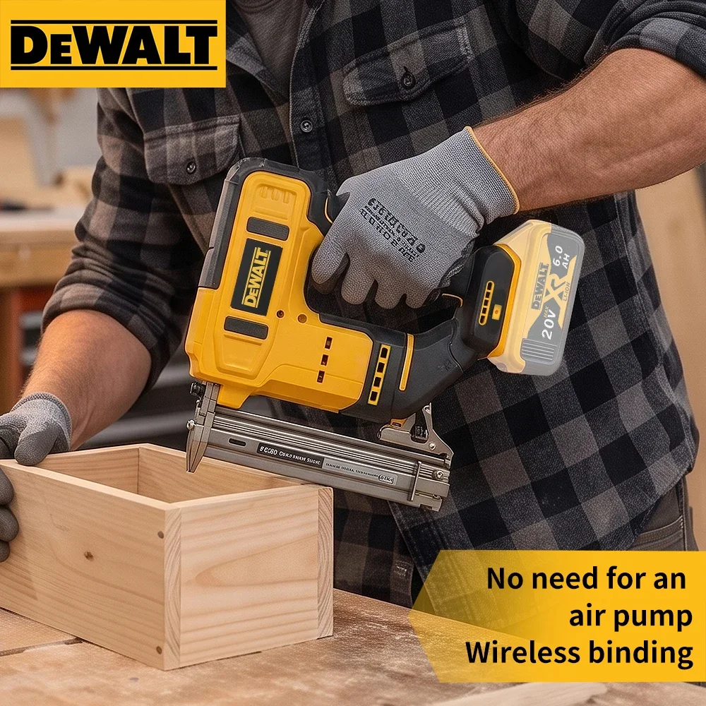 DEWALT F30 Cordless Brad Nailer Accepts 10-30mm Nails Ergonomic Non-slip Handle Furniture Assembly Decoration Wood Power Tools