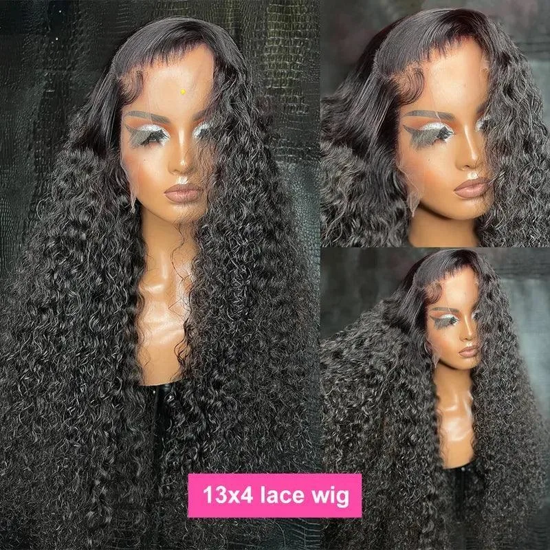30 40 بوصة موجة عميقة 13x6 HD الدانتيل الشفاف أمامي باروكة من شعر طبيعي 210 الكثافة 13x4 المياه مجعد الدانتيل الجبهة خصلات الشعر المستعار الإنسان #5