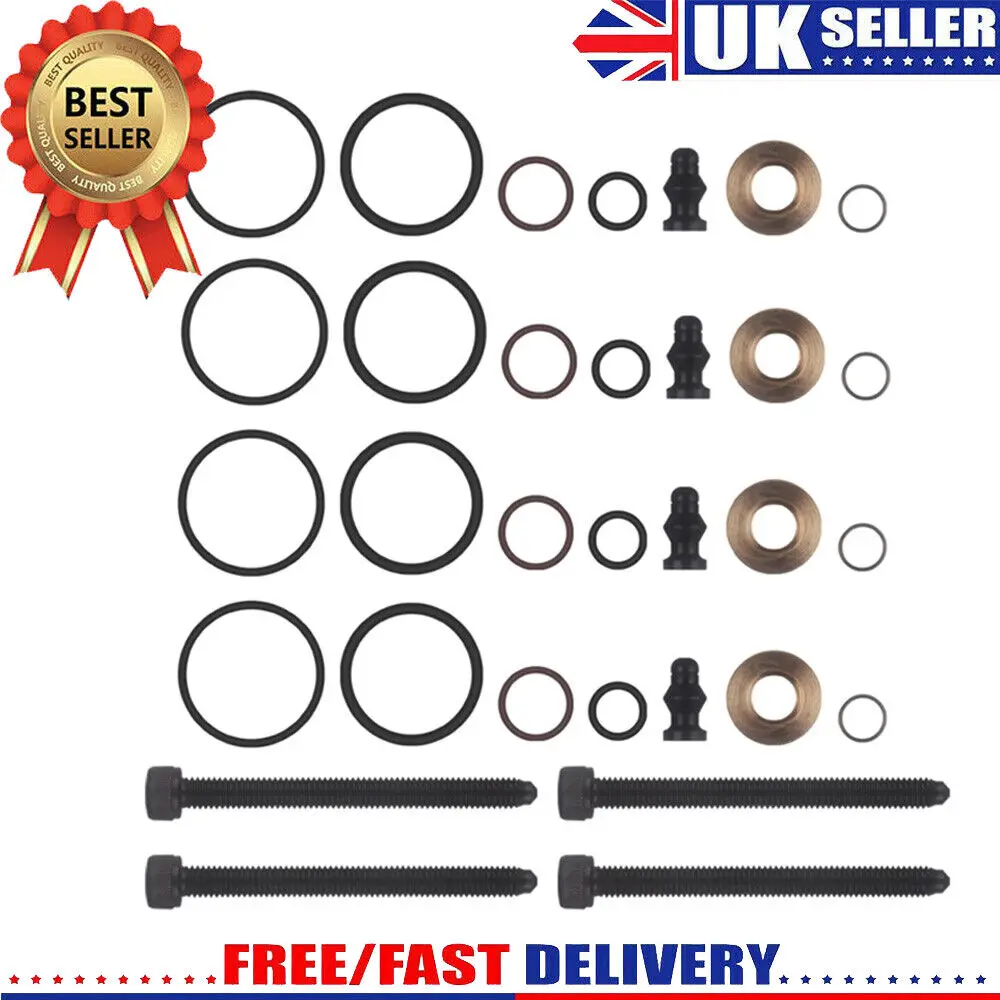 

4x Pd Injector Seals Kit And Bolts Fits Bosch For Audi Vw 1.4 Tdi 1.9 Tdi 2.0 Tdi Fuel Inject Car Accessories