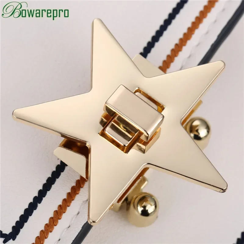 bowarepro Star Metal DIY Clasp Turn Twist Lock For Shoulder Bag Handbag Purse Accessories High Quality 1PC
