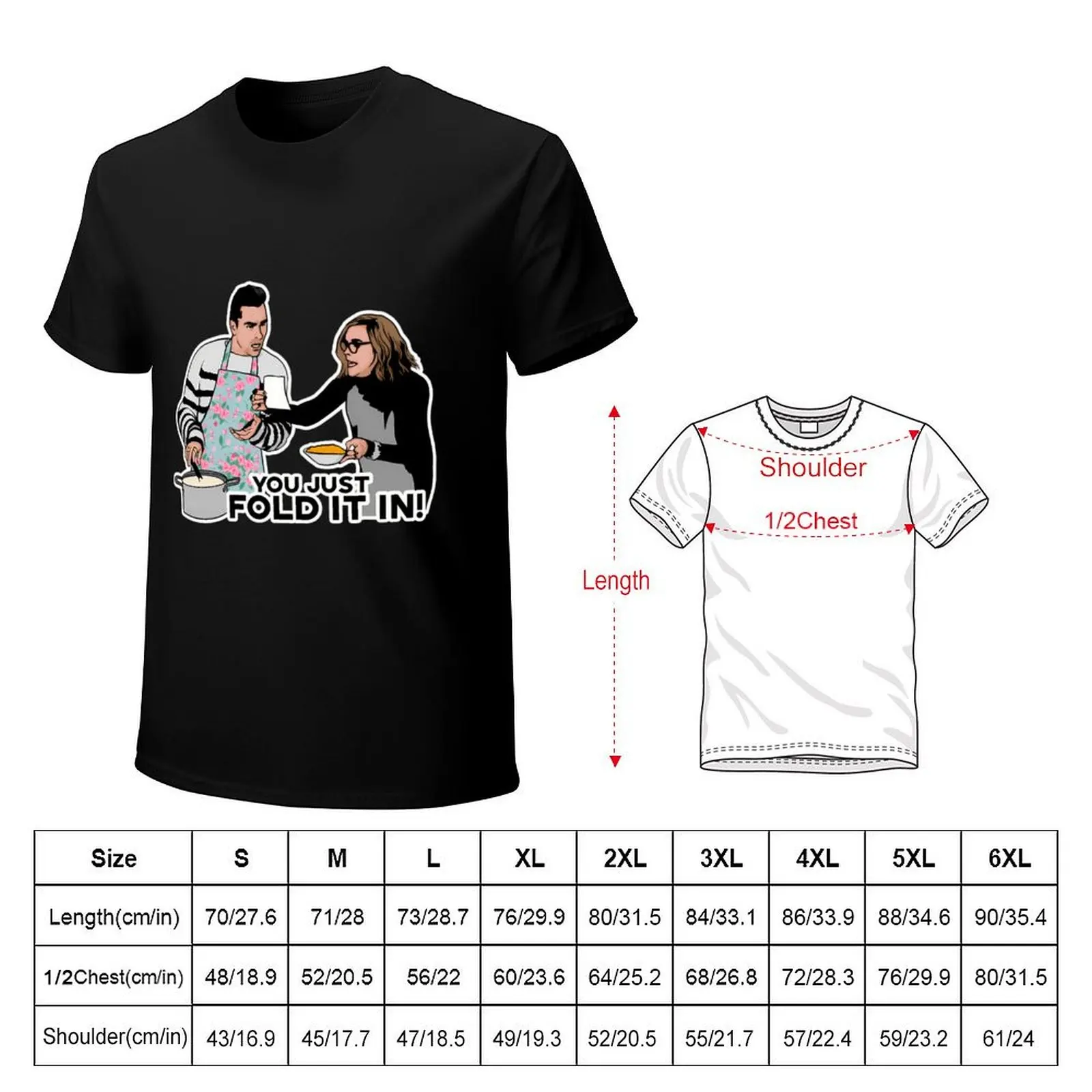 You Just Fold It In Fold In The Cheese Logo Cheap Tee Logo Love Aldult Love T-Shirt Casual Street Style Short Sleeve Tee