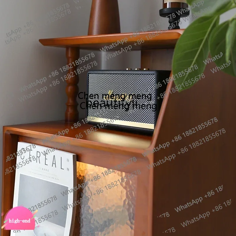 ss 8617 Retro TV living room Solid wood bucket cabinet Water ripple sofa Side cabinet Living room  AB