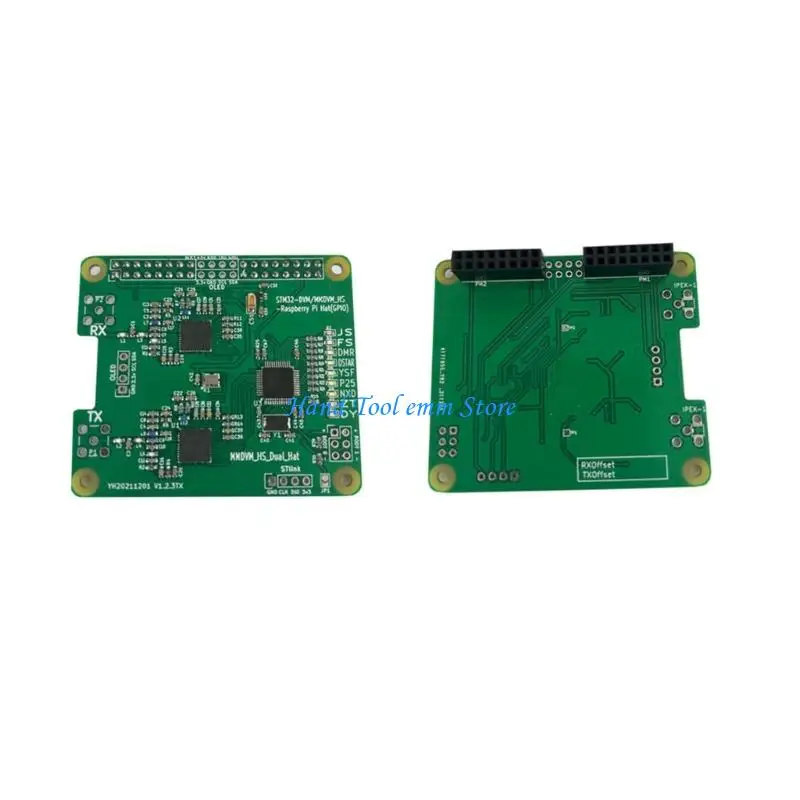 H37F Professional MMDVM Double Hat Duplex Hotspot Board Set With 443 Antennas Support
