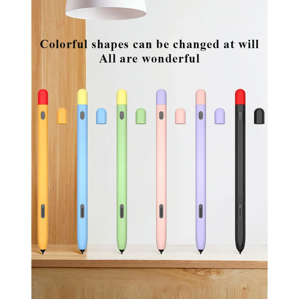 

For Samsung Galaxy Tab S Pen Pro Stylus Anti-scratch Lightweight Silicone Protective Case Cute Skin Touch Pen Cover Accessories