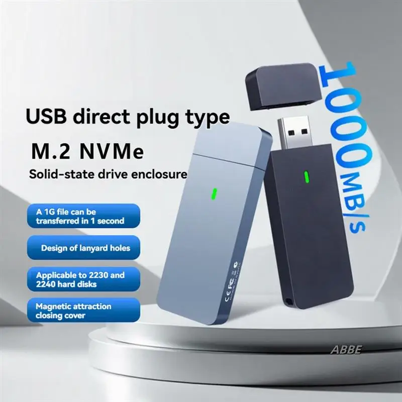 

M.2 Nvme 2230 2242 SSD Enclosure USB Adapter 10Gbps USB3.2 Gen2 External Case Box For M2 2230 2242 Nvme SSD