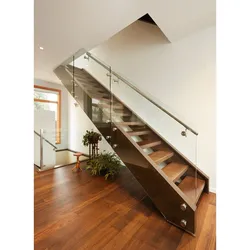 Modern Stainless Steel Handrail Balustrade With Wood Railings For Stairs