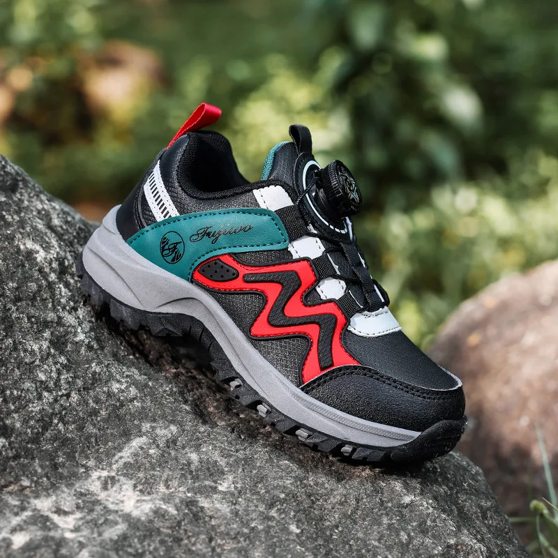 

Детские уличные кроссовки Походная обувь для детей Дизайнерские кожаные повседневные кроссовки для мальчиков и девочек Удобная спортивная прогулочная обувь