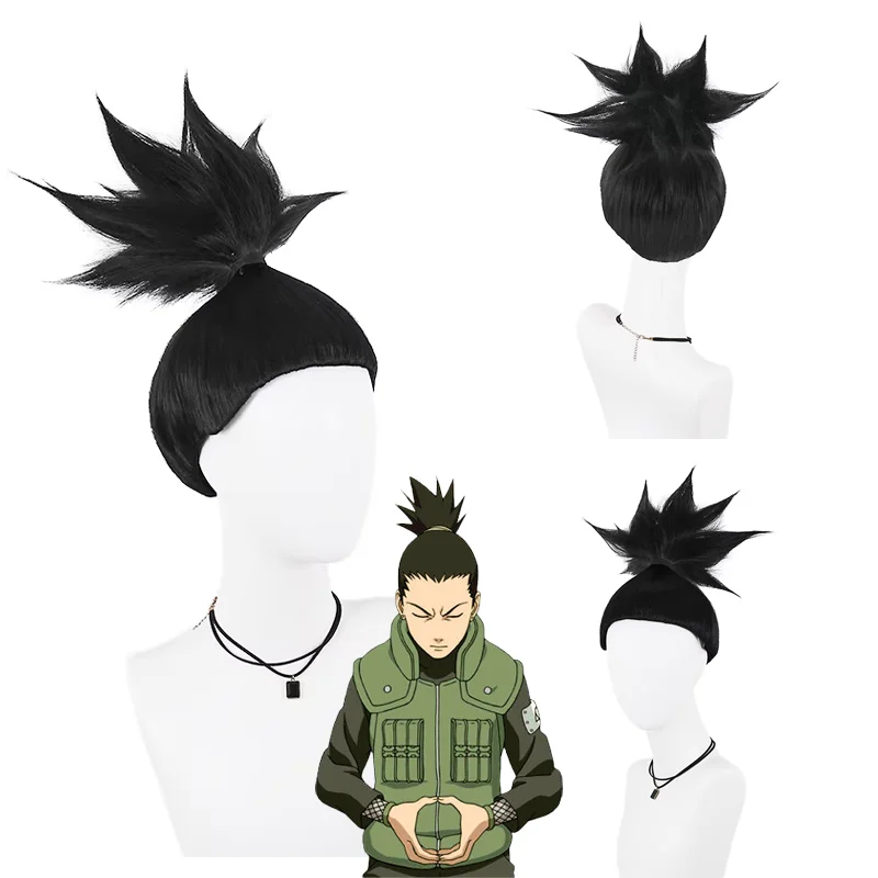 

Anime Uchiha Madara Jiraiya Nara Shikamaru Cosplay Synthetic Hair Unisex Suitable for Daily Party Role Play Heat-Resistant Wig