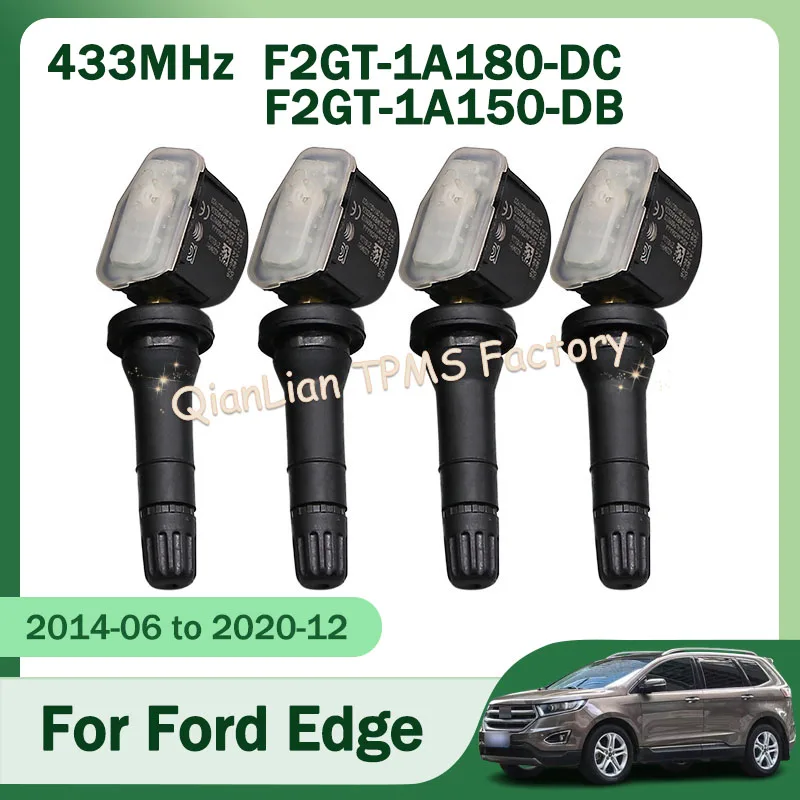 4pcs F2GT-1A180-DC F2GT-1A150-DB TPMS Tire Pressure Monitor System For Ford Edge Ecosport Escape Fiesta F-150 Ranger 433MHz