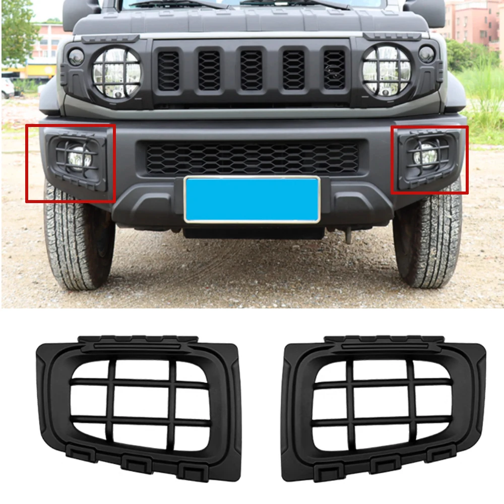 Fit for Suzuki Jimny JB64W JB74W 2019-2024 Car Retrofit Front Fog Light Lamp Protector Guards Cover Decorative Cover Trim