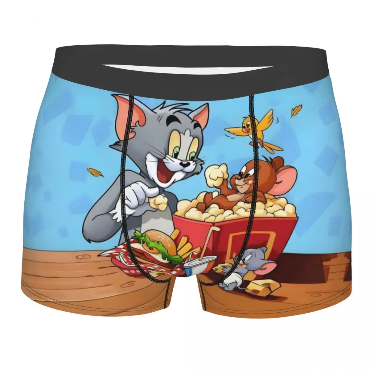 

Custom Cool Anime Tom And Jerry Boxers Shorts Panties Men's Underpants Stretch Cartoon Cute Briefs Underwear