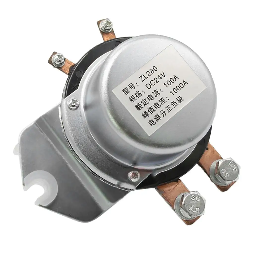 Pure Copper Battery Switch Relay 24V Solenoid Continuous Relay Automotive Contactor for Extended Use