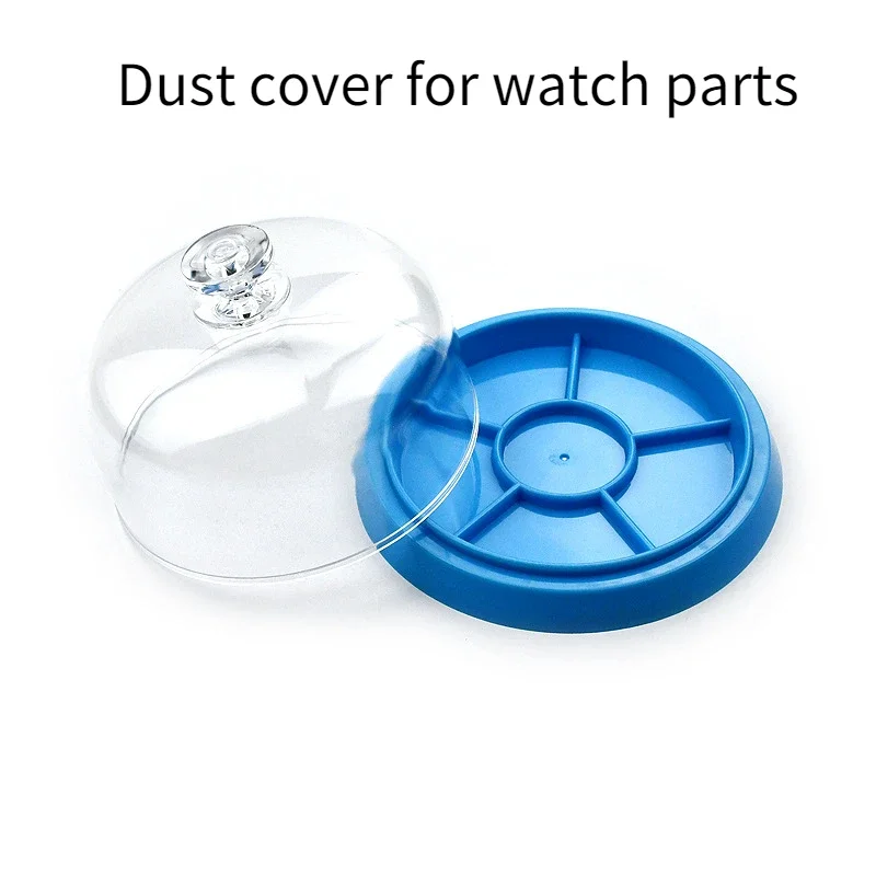 6 Slots Watch Dust Sheet Cover with Tray Watch Movement Repair Tool Jewelry tools Spare Protector Watchmaker Repair Tool