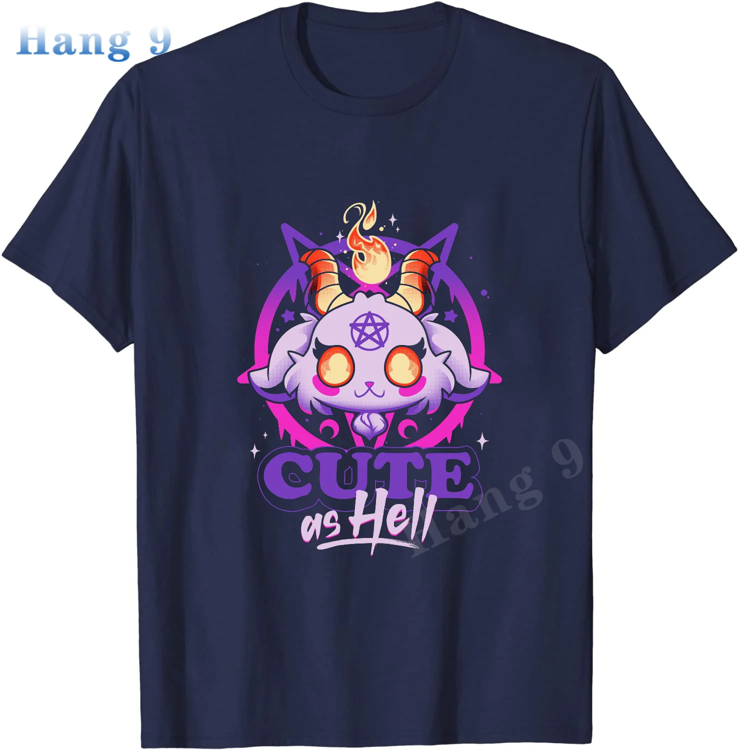 Cute As Hell Kawaii Baphomet Satan Goth Lucifer Satanic Goat T-Shirt