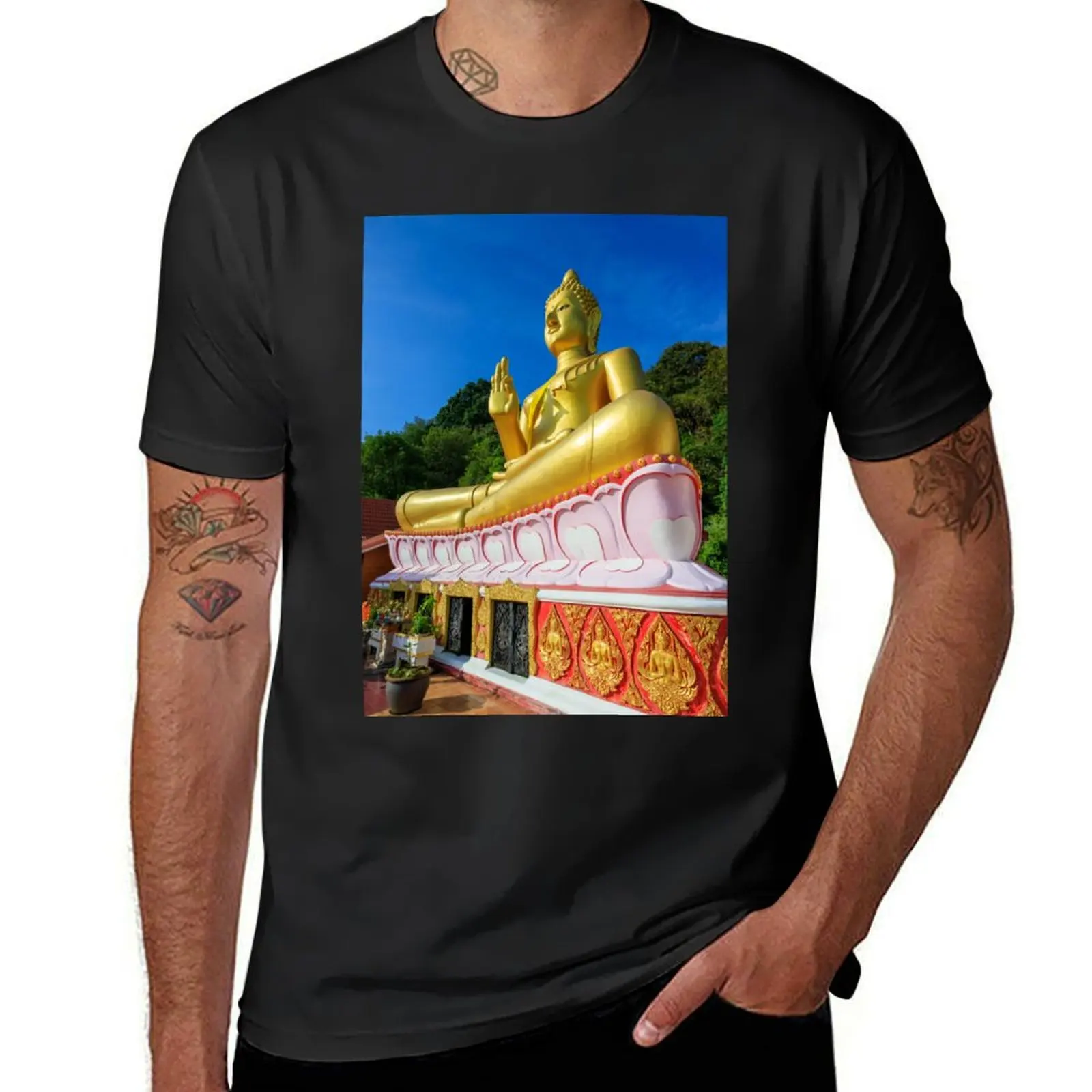 

Thai Buddhist Wat Temple Phuket Island Thailand T-Shirt Aesthetic clothing cute tops mens graphic t-shirts funny